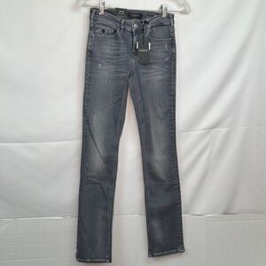 Scotch & Sida supreme slim straight leg Italian Fabric gray jeans 25/32 NWT